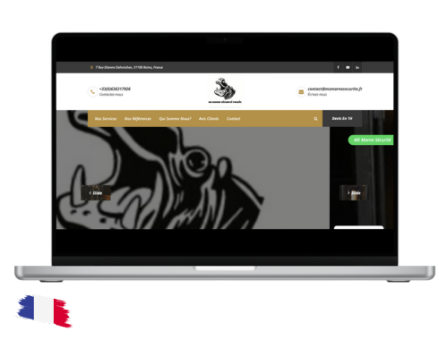 projet MS Marne sécurité, création de site web