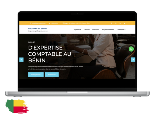 création du site Prestanciel Benin